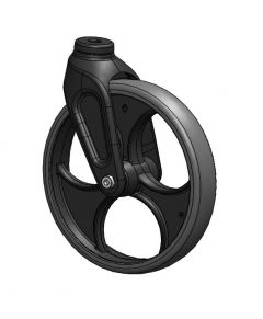 Grip front wheel and fork, black, 1 pc